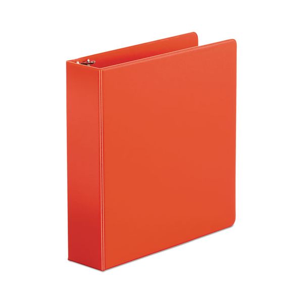 UNV34403 Universal Economy Non-View 3-Ring Binder, 2" Capacity, Round Ring, Red