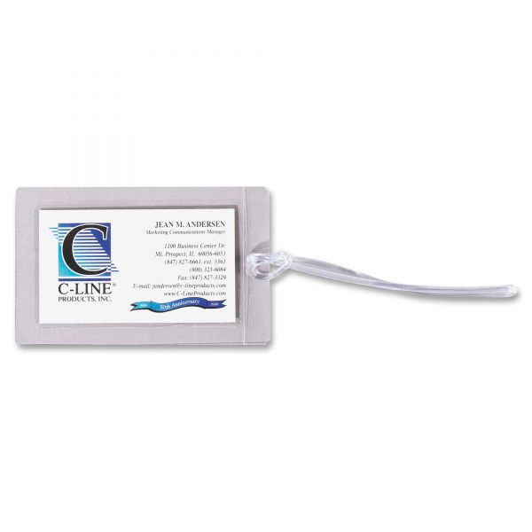 CLI65107 C-Line Cleer-Adheer Super Heavyweight Luggage Tag Laminating Pouches