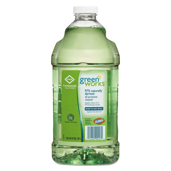 CLO00457 Green Works All-Purpose and Multi-Surface Cleaner, Original, 64oz Refill
