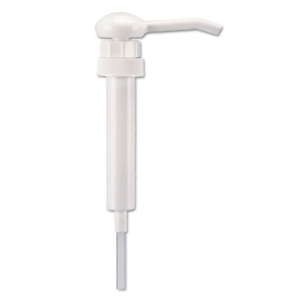 BWK00417EA Boardwalk Econo 1 oz Dispensing Pump, 38mm Cap, 10 3/4" Long Tube, For 1gal Bottles, White