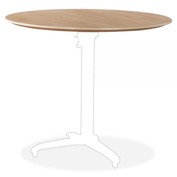 LLR59619 Lorell Foldable Hospitality Table Maple Tabletop