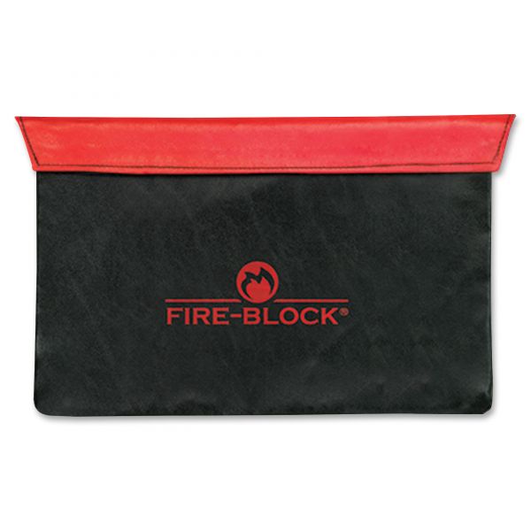 MMF2320421D0407 MMF Industries Fire-Block Document Portfolio, 15 1/2 x 10 x 1/2, Red/Black
