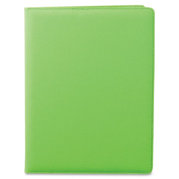 SAM70864 Samsill Fashion Padfolio, 8 1/2 x 11, Lime PVC