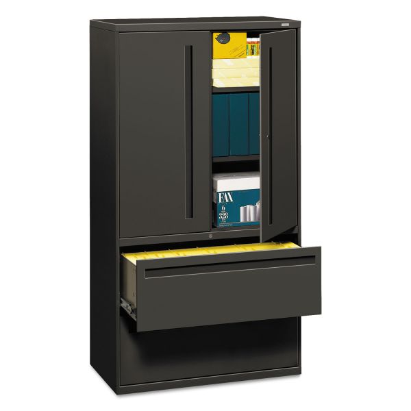 HON785LSS HON 700 Series Lateral File w/Storage Cabinet, 36w x 19-1/4d, Charcoal
