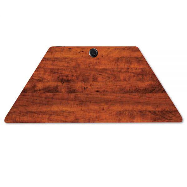 ALEVA72TZ4824MC Alera Valencia Series Trapezoid Table Top, 48w x 24d, Medium Cherry