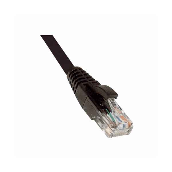SYNX3163021 Weltron 3ft Cat5E Black Patch Cable w/ Boot