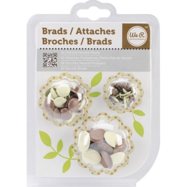 NOTM125772 Painted Brads 54/Pkg