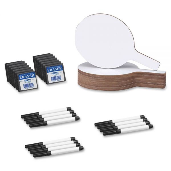 FLP11232 Flipside Dry Erase Round Answer Paddle Set