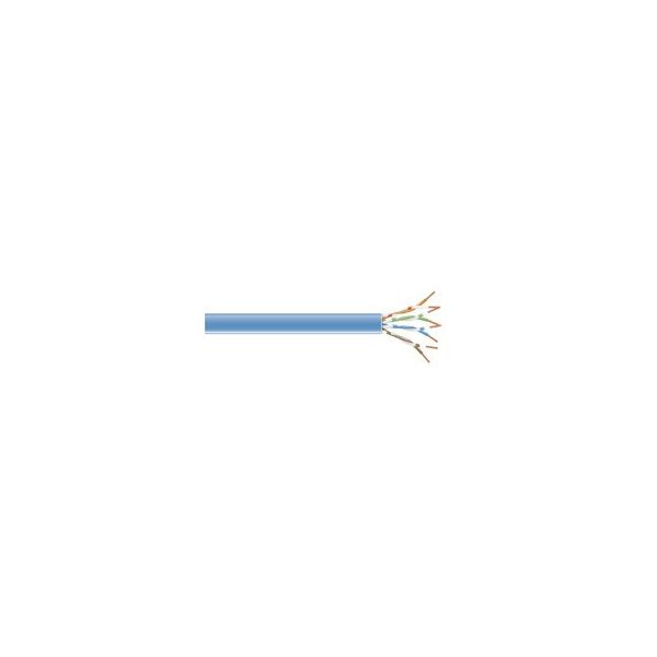 SYNX3207311 Black Box CAT6 Value Line Solid Bulk Cable, CM, 1000-ft. (304.8-m), Blue