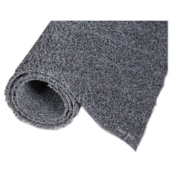 CWNDXMU32BG Crown Diamond Deluxe Duet Vinyl-Loop Scraper Mat, Vinyl, 36 x 240, Gray/Black
