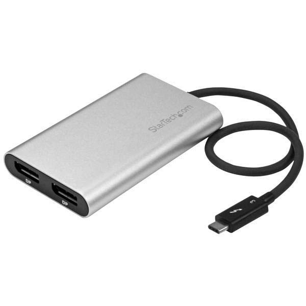 SYNX4406655 StarTech.com Thunderbolt 3 to Dual DisplayPort Adapter - Thunderbolt to 2x DP Converter - 4K 60Hz