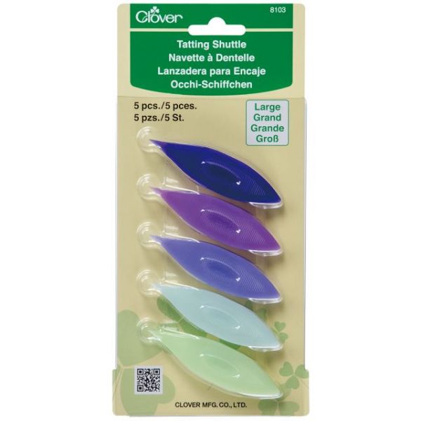 NOTM097519 Plastic Tatting Shuttles 5/Pkg