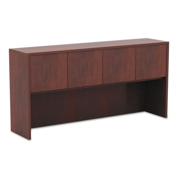 ALEVA286615MC Alera Valencia Series Hutch with Doors, 64 3/4w x 15d x 35 1/2h, Medium Cherry
