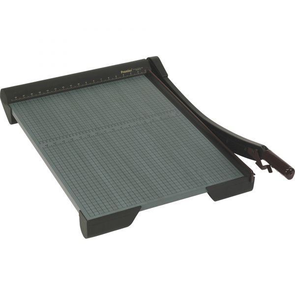 PREW18 Premier The Original Green Paper Trimmer, 20 Sheets, Wood Base, 19 1/8" x 21 1/8"