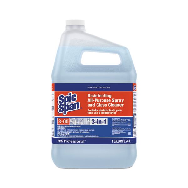PGC58773CT Spic and Span Disinfecting All-Purpose Spray & Glass Cleaner, Fresh Scent, 1 Gal Bottle, 3/Ctn