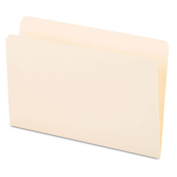 UNV15110 Universal File Folders, Straight Cut, One-Ply Top Tab, Legal, Manila, 100/Box