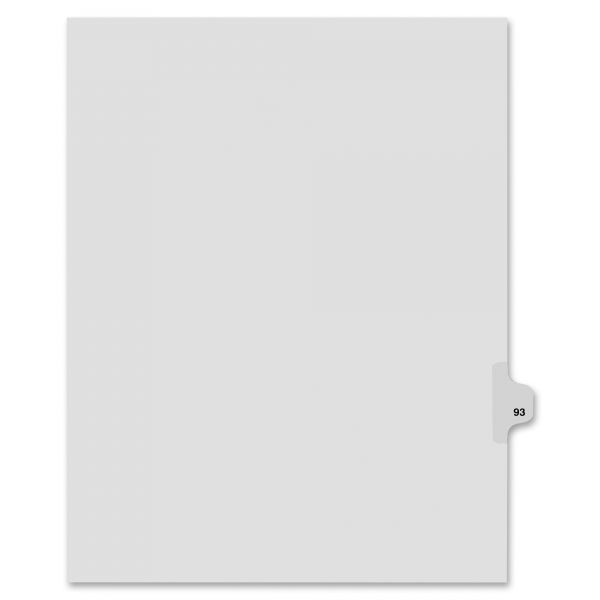 KLF82293 Kleer-Fax 80000 Series Side Tab Legal Index Dividers