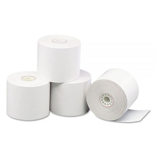 PMC07786 PM Company Impact Bond Paper Rolls, 2 1/4" x 165 ft, White, 100/Carton
