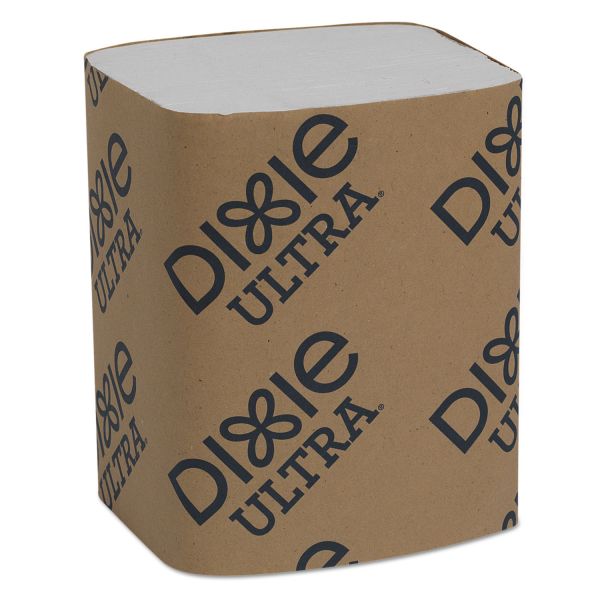 GPC32006 Dixie Ultra Interfold Napkin Refills Two-Ply, 6 1/2" x 9 7/8", White, 6000/Carton