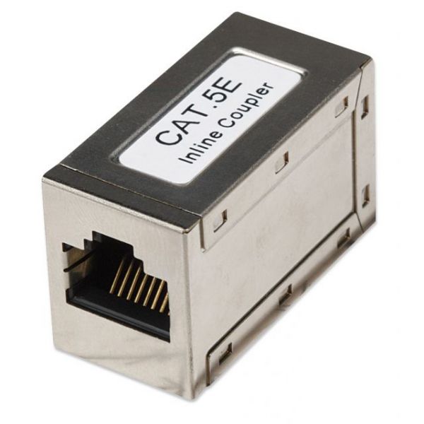 SYNX3477113 Intellinet Cat5e FTP Modular Inline Coupler, Silver