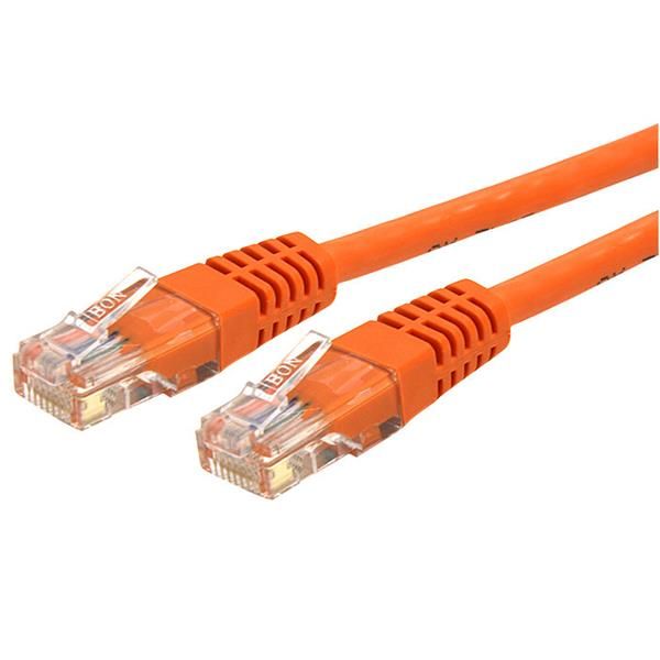 SYNX3471028 StarTech.com 6 ft Cat 6 Orange Molded RJ45 UTP Gigabit Cat6 Patch Cable - 6ft Patch Cord