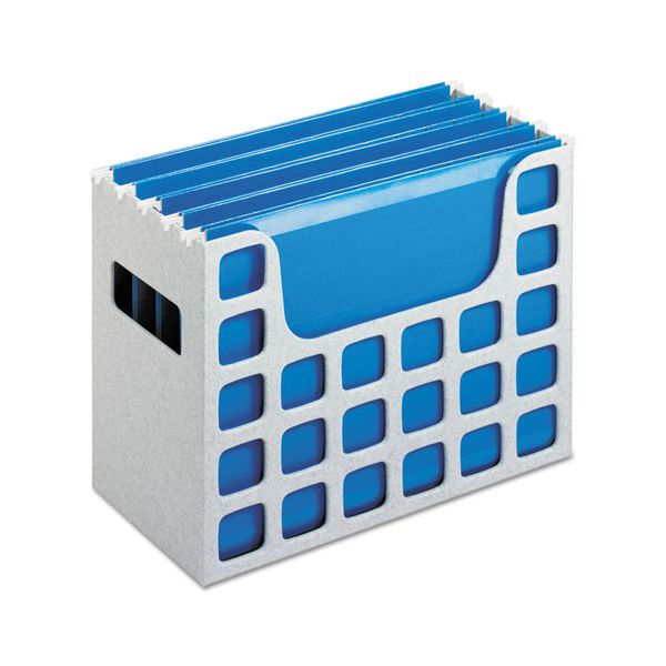 PFX23054 Pendaflex Desktop File w/Hanging Folders, Letter, Plastic, 12 1/4 x 6 x 9 1/2, Granite