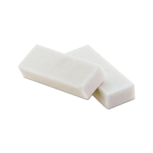 BAU74121 Baumgartens Block Eraser, Latex Free, White, 4/Pack
