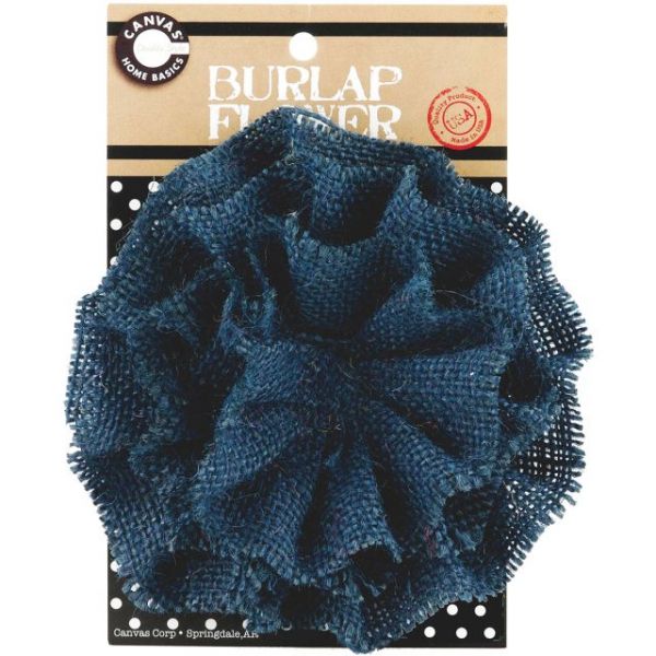 NOTM158896 Burlap Flower 4.5"