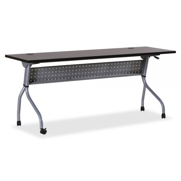 LLR60731 Lorell Espresso/Silver Training Table