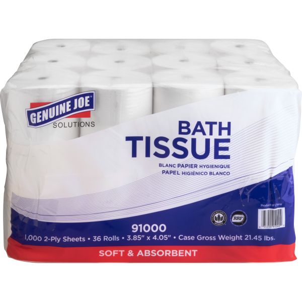 GJO91000 Genuine Joe Double Capacity 2 Ply Toilet Paper