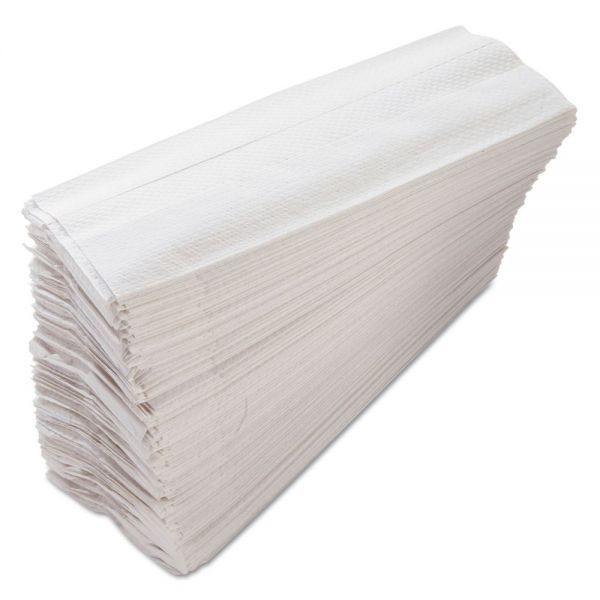 MORC122 Morcon Paper C-Fold Paper Towels, 10 x 12 1/4, 1-Ply, White, 200 Sheets/Pack, 12 Packs/Carton