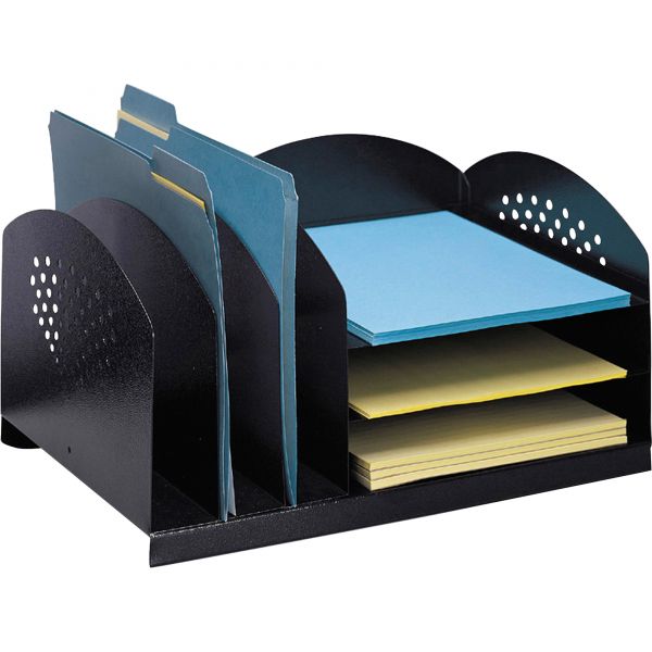 SAF3167BL Safco Combination Rack Desktop File Organizer