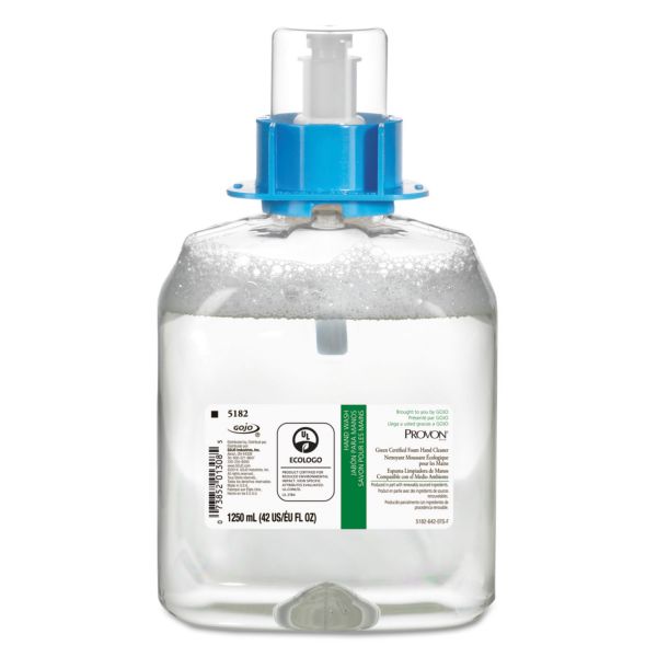 GOJ518203 PROVON Green Certified Foam Hand Cleaner,1250 mL Refill, 3/Carton