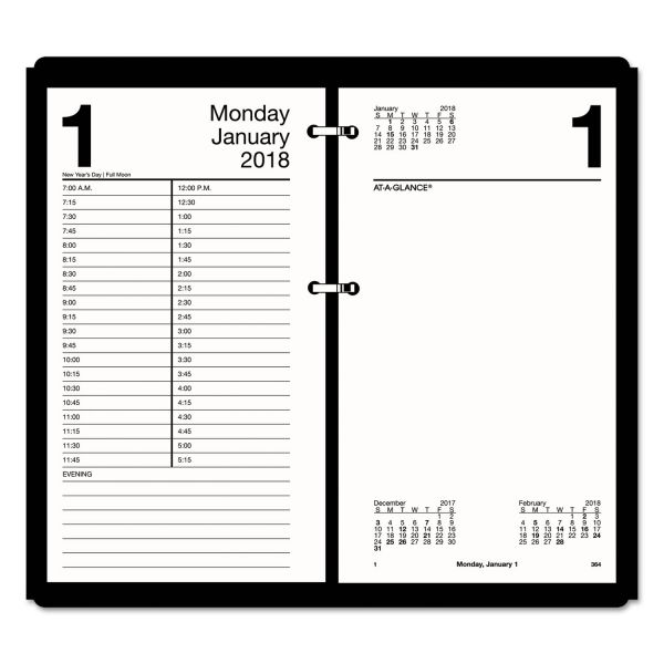 AAGE21050 AT-A-GLANCE Large Desk Calendar Refill, 4 1/2 x 8, White, 2019
