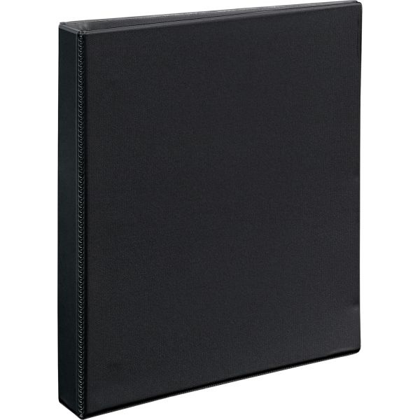 AVE05300 Avery Heavy-Duty Non Stick 3-Ring View Binder, 1" Capacity, Slant Ring, Black