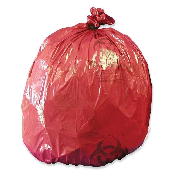 MHMRIWB142424 Medegen MHMS Red Biohazard Infectious Waste Liners