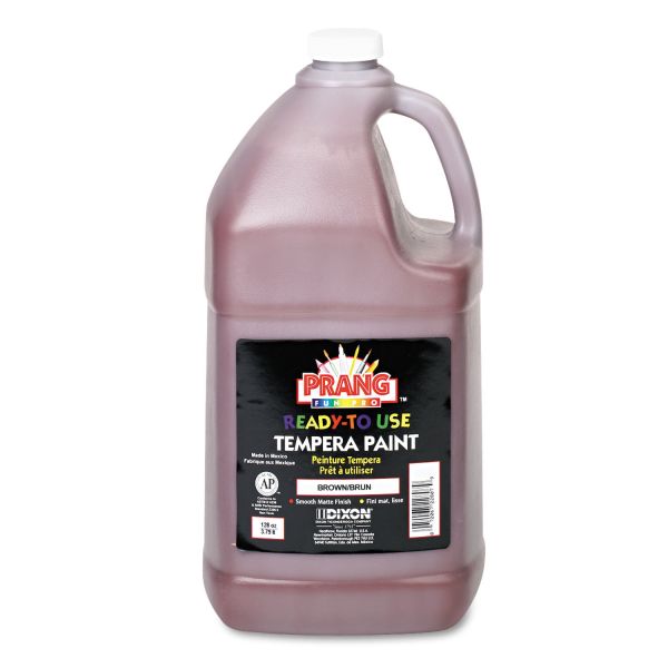 DIX22807 Prang Ready-to-Use Tempera Paint, Brown, 1 gal