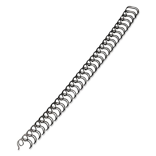 FEL52539 Fellowes Wire Bindings, 1/4" Diameter, 35 Sheet Capacity, Black, 25/Pack