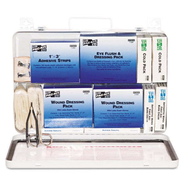 PKT6450 Pac-Kit 50-Person Industrial First Aid Kit, Steel Case, Weatherproof