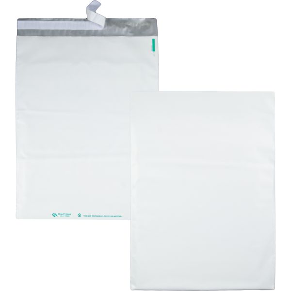QUA45235 Quality Park Redi Strip Poly Mailer, 14 x 19, White, 100/Pack