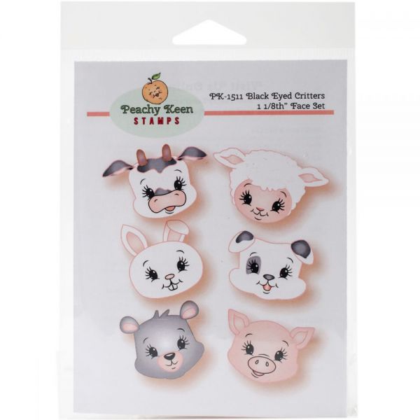 NOTM335326 Peachy Keen Stamps Clear Face Assortment 6/Pkg