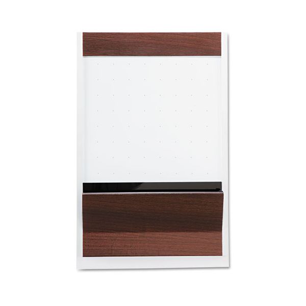 QRT85265 Quartet Porcelain Magnetic Whiteboard, 72 x 48, White/Mahogany