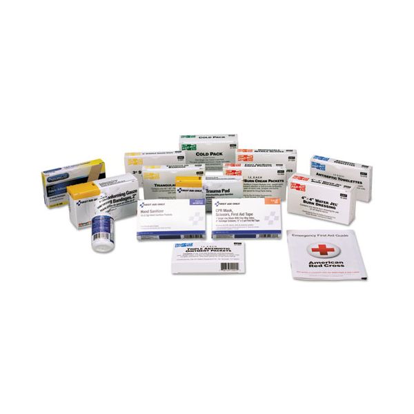 FAO90581 First Aid Only Unitized ANSI Compliant First Aid Kit Refill, Class A, 25 People, 84 Pieces