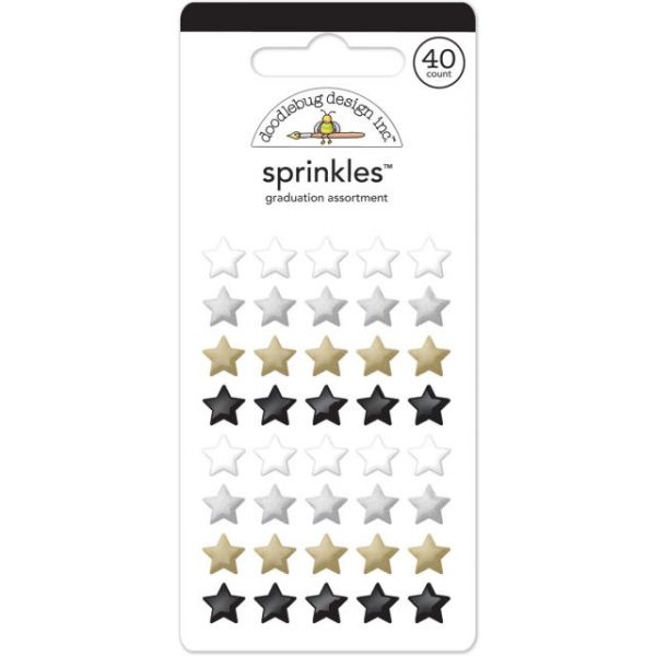 NOTM094782 Sprinkles Self-Adhesive Glossy Enamel Embellishments