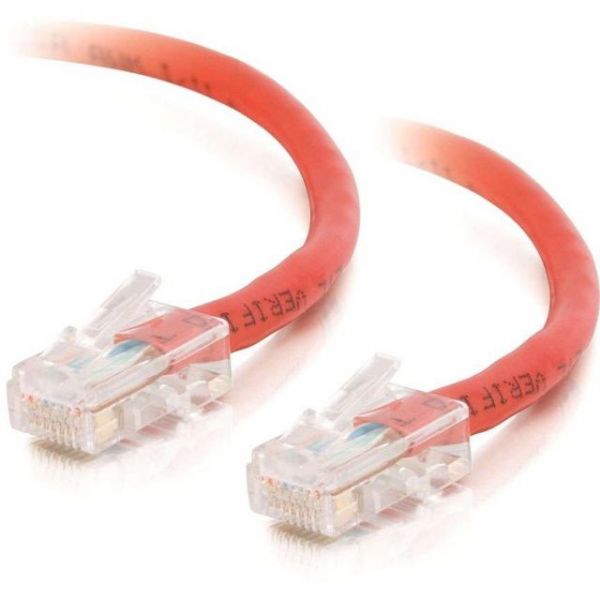 SYNX1612718 7ft Cat5e Non-Booted Crossover Unshielded (UTP) Network Patch Cable - Red