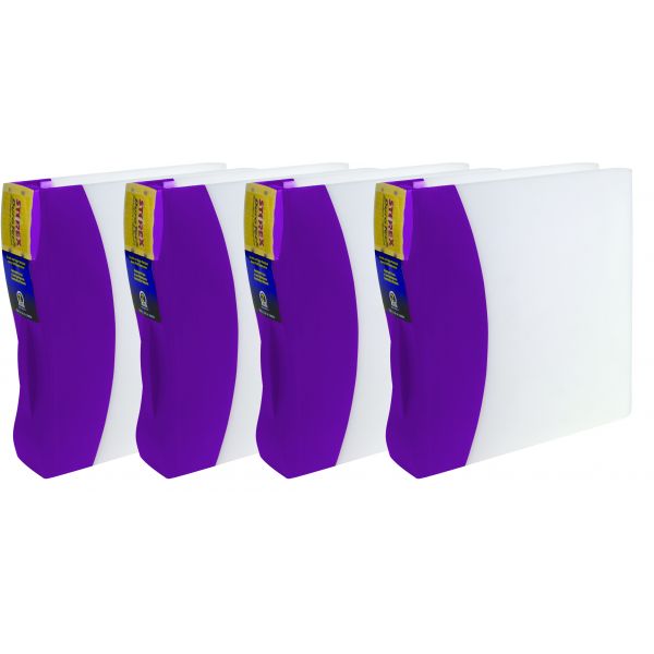 STX23213U04C Storex 2" DuraTech Binder, Purple (Case of 4)