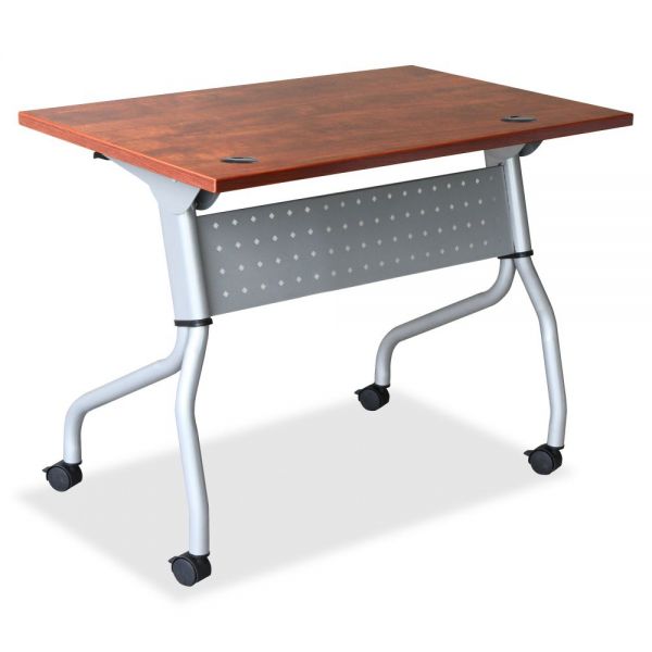 LLR60719 Lorell Cherry Flip Top Training Table