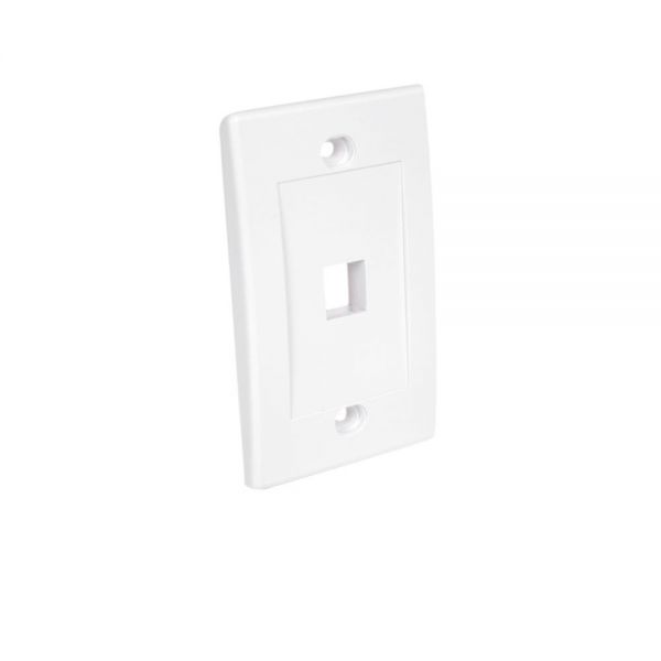 SYNX2953953 StarTech.com Single Outlet RJ45 Universal Wall Plate - White