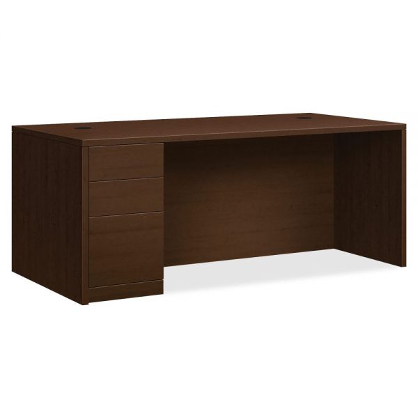HON105896LMOMO HON 10500 Series Left Pedestal Desk | 2 Box / 1 File Drawer | 72"W