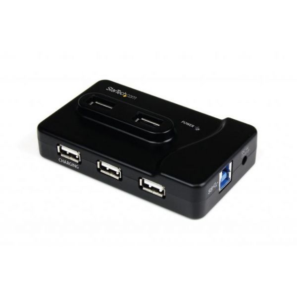 SYNX3325148 StarTech.com 6 Port USB 3.0 / USB 2.0 Combo Hub with 2A Charging Port - 2x USB 3.0 & 4x USB 2.0